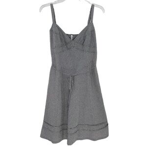 Talbots Petites Gingham Midi Cottagecore PinUp SunDress Adj. Straps Pockets  8P